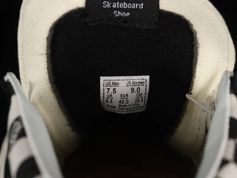 All categories Vans Vans series Vans Mid Vans China Vans Sk8-Mid environmental protection series checkerboard China casual sneakers VN0A391FQXH